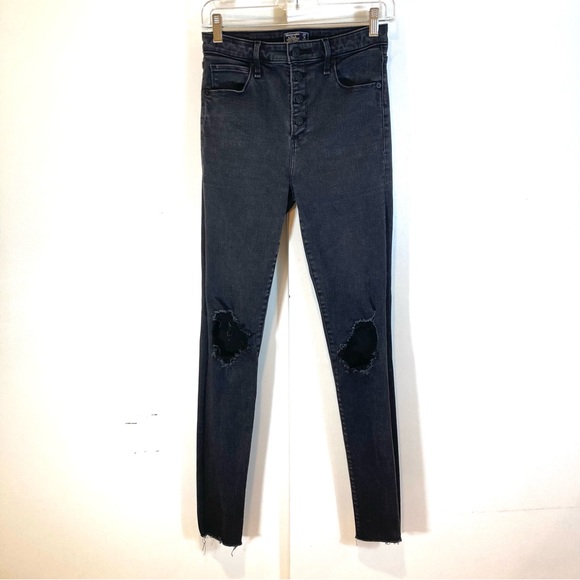 Abercrombie & Fitch Denim - Abercrombie & Fitch Simone High Rise Skinny Jeans In Black